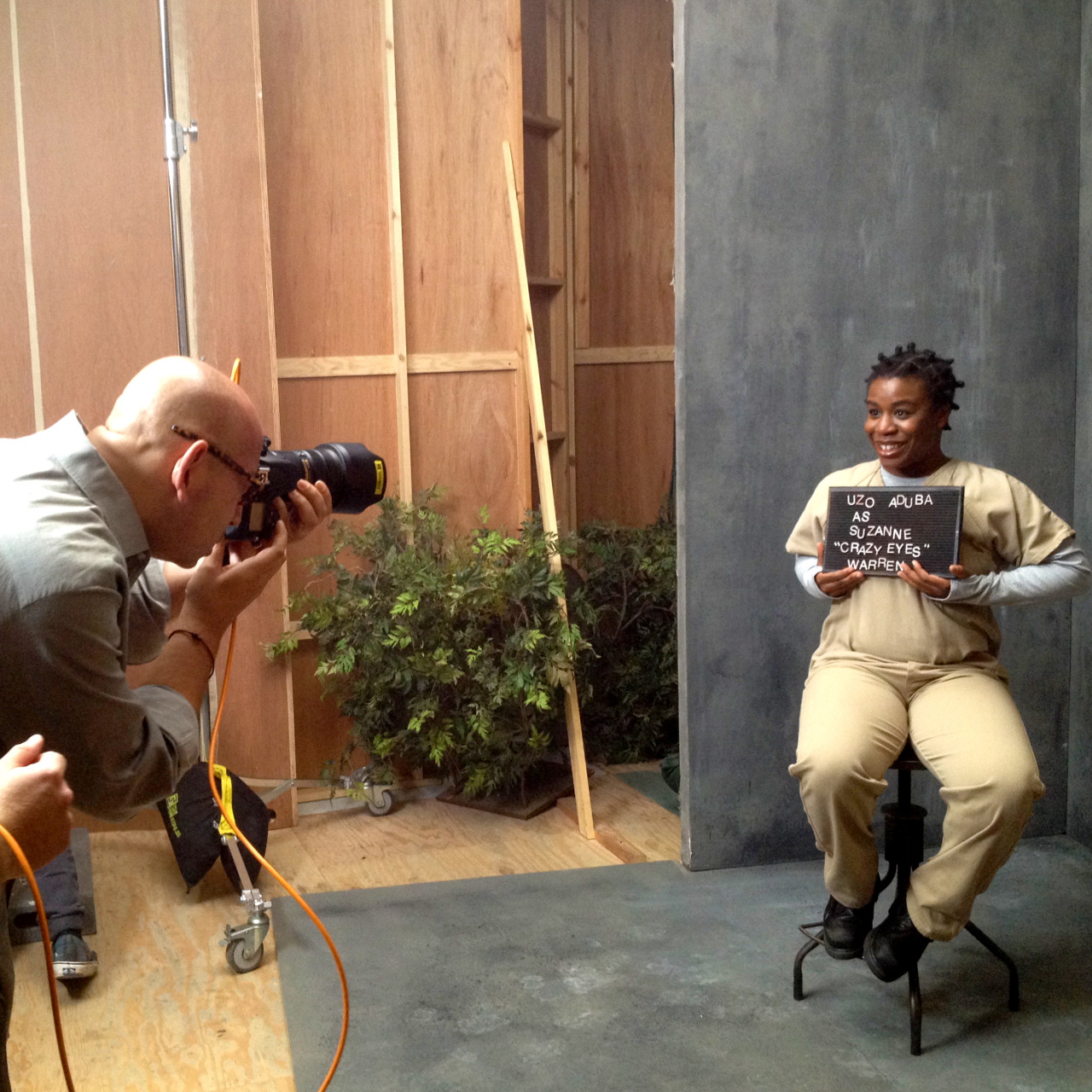 Behind the scenes with the one and only ‘Crazy Eyes’ at our 'Orange Is The New Black’ photo shoot.
Check out our Q&A with Uzo Aduba HERE.