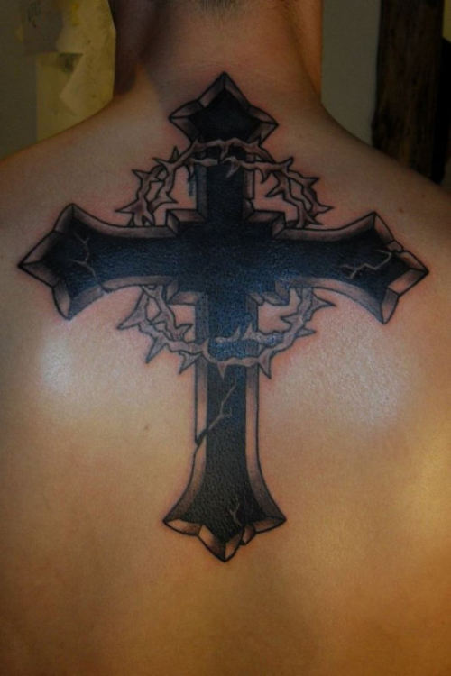 tattotodesing:  Tattoo cross with thorns adult photos