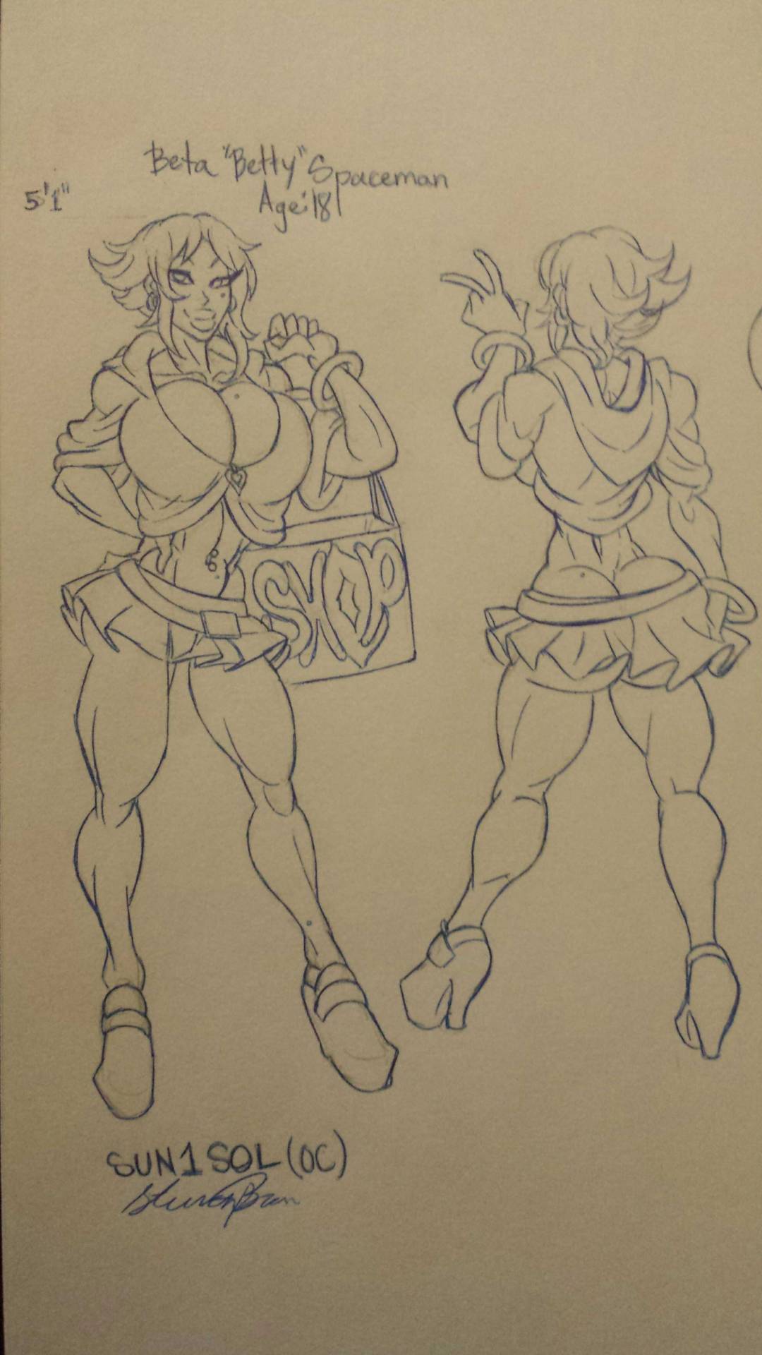 sun1sol:  Beta “Betty” Spaceman &amp; Delta “Deli” Spaceman OC character