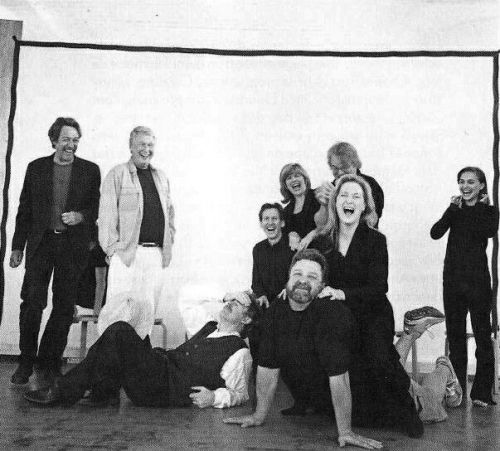 Phil with The Seagull director Mike Nichols and other cast members, including Meryl Streep, Natalie 