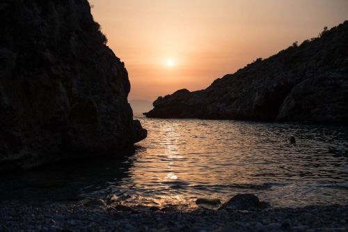 Foneas Beach, Peloponnesus, Greece.August, 2021. #greeksunset #summer #summeringreece #foneasbeach