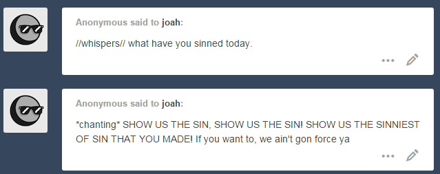 joah:  joah:  joah:     Oh gosh, thanks for asking so politely, but really, I don’t