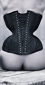 sisbblake8:   Gabriel Moginot x  So fucking sexy. I love a man in a corset. 