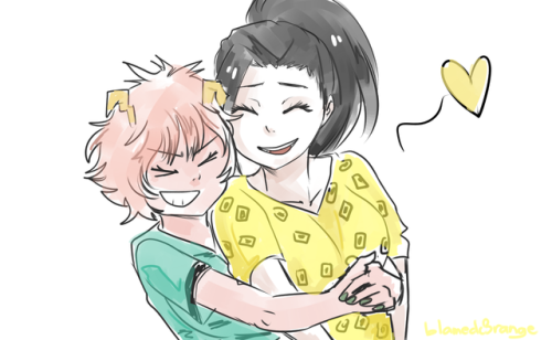 blamedorange: @bnhararepairweek: Happiness (AND HUGS) I decided that happiness prompt will go with Momo but idk with who… so why not Momo + and all the girls !!! [since I made Momo+dance with the boys hoho] 