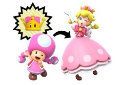 phoenixbracer:  dragonkeeper19600:  peachypeach14-world: I can’t believe Toadette can turn into Peachette Wait, what? Does this mean that Peach used to be a Toadette? Do we have a canon explanation for why the ruler of the Mushroom Kingdom looks like