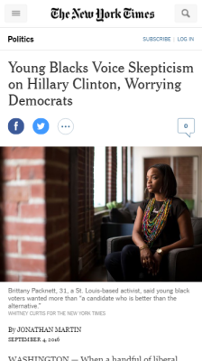 Justanother-Averagekid: 4Mysquad:    Young Black Ppl Don’t Trust Clinton   “What