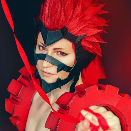 Hero in Red Photo by @novavandorwolfEditing by @eidetic #cosplay #kirishimacosplay #kirishimaeijirou