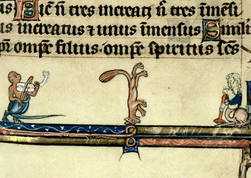 discardingimages:breakdancing foxbreviary, France 13th century.Cambrai, Bibliothèque municipa