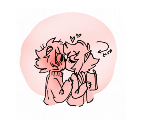 appulsprite:haaaave some karezi, inspired by a cute couple i saw on the bus home