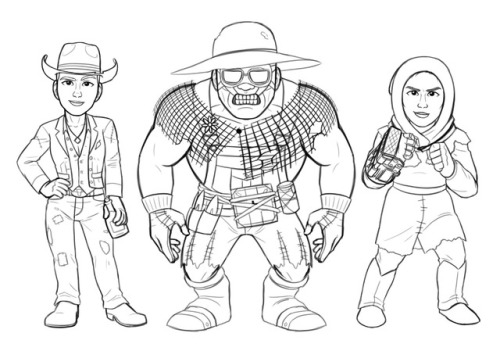 zacklover24:red-flare-art:Sketched out the New Vegas ladies. After these, I wanna do a few extra New