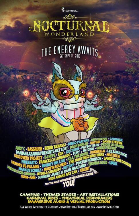 WIN TICKETS TO NOCTURNAL WONDERLAND HERE!  I want to go so bad.
