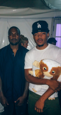 flannelpapi:  hype-hop:  Kanye x Chance  x Gizmo 