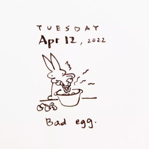 Wrong crack ruins all #abunaday #daily #bunny #doodle #rottenegg #badegg #一日一兔 #坏蛋 #臭蛋 https://www.i