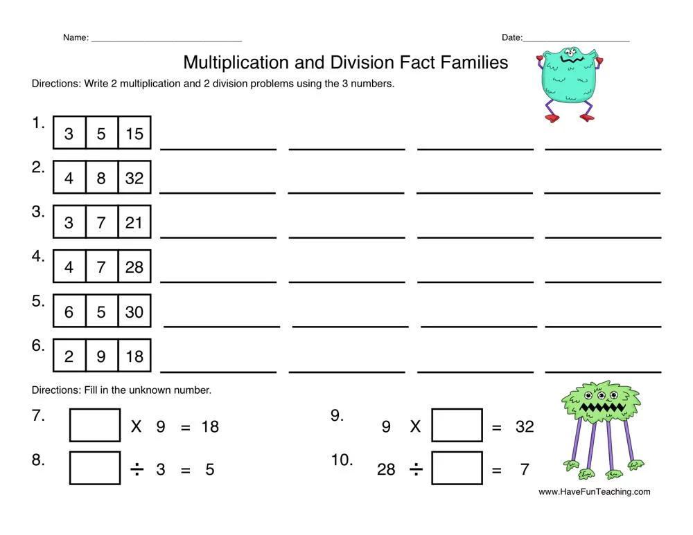 Bontotbtt Worksheets For Grade 3 On Multiplication