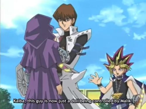 sunsiasdream:  nenya85:  Why Kaiba needs Yami around… I love the way Kaiba just drops him. And Yami’s reaction is so: I guess I should have expected that.  He would have messed him up 