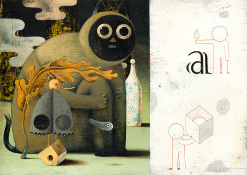 darksilenceinsuburbia:  Philip Giordano Neko Dream Acrylic on wood board