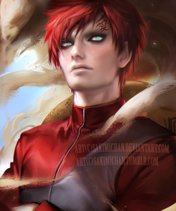 sakimichan:  Gaara &lt;3 Hope you guys like ^o^ ❆PSD❆ High res❆Video processavailable  ► http://www.patreon.com/creation?hid=1357996&amp;rf=371321◄ View reward archive for more info: 3  