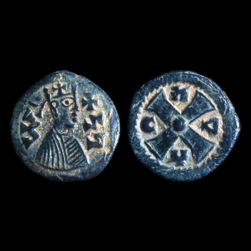 brassmanticore:Coin of King JoelAksum, modern Ethiopia6th century ADSymbolizes Aksum’s conversion to