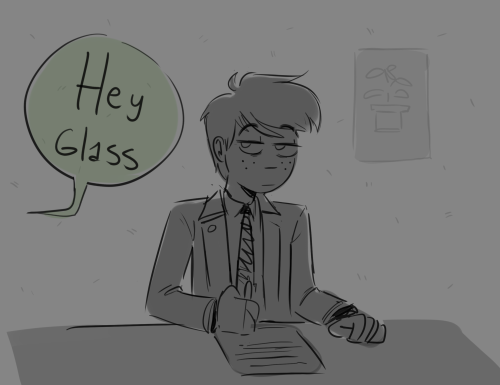 Kondraki Maybe.... Was The First One To Give Glass A Pin? So He Changes That Annoying Smiley Face One