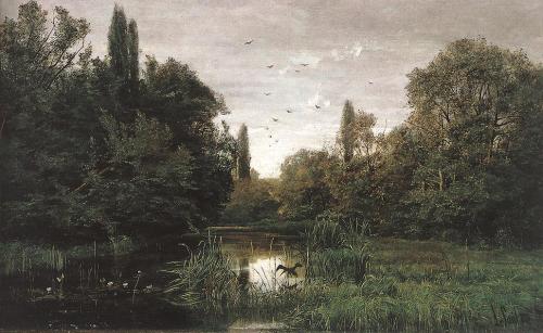 Swamp, László Paál, 1870