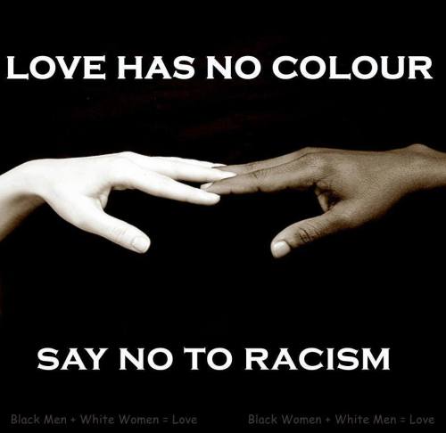 Love Has No Color.Say No to Racism