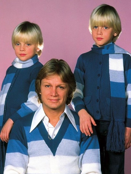 Claude François avec Claude junior et Marc, c. mid-70s.