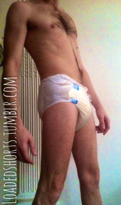 loadedshorts:  Just your typical morning. Inspecting the damage. Now where is my onesie…  Hot guy!