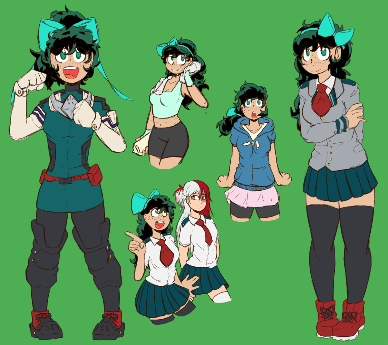 Todoroki And Deku Holding Hands