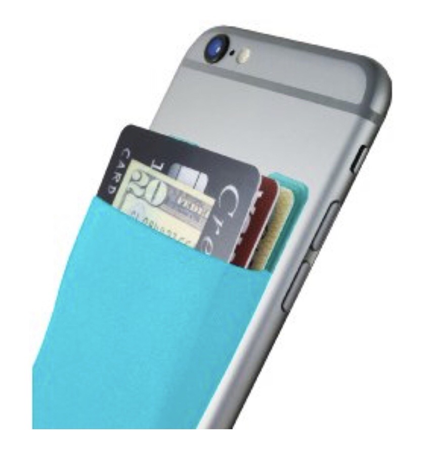 CardNinja Ultra-Slim Self Adhesive Credit Card Wallet for Smartphones Gold Cheetah 