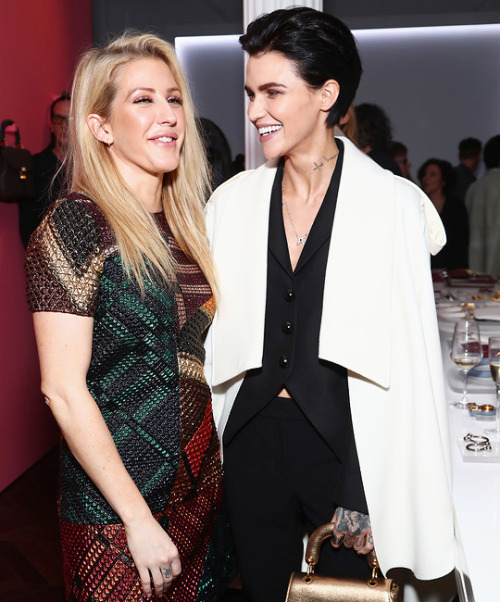 music-daily:Ellie Goulding and Ruby Rose attend the launch of the Burberry DK88 Bag hosted by Christ