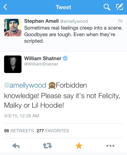 alwaysbemygirlfelicity:befitandchase:daydreamfilipina:When William Shatner speaks to the whole fando