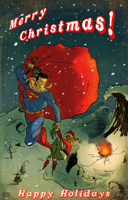 redcell6:  How the Kryptonian Saved Christmas illustrated