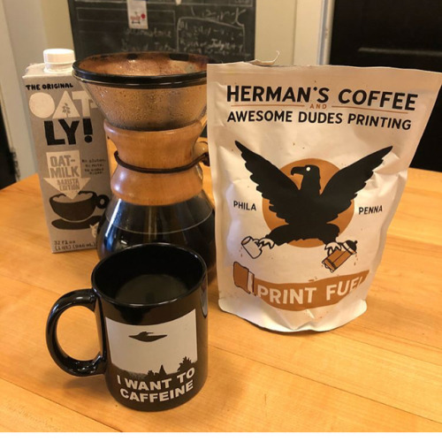 Tested and approved! Thank you @jetsah for being one of the first to try out our Print Fuel coffee blend that we teamed up with @hermanscoffee for ☕️✌️ #printfuel #jetsah #hermanscoffee #awesomedudesprinting (at Herman’s...