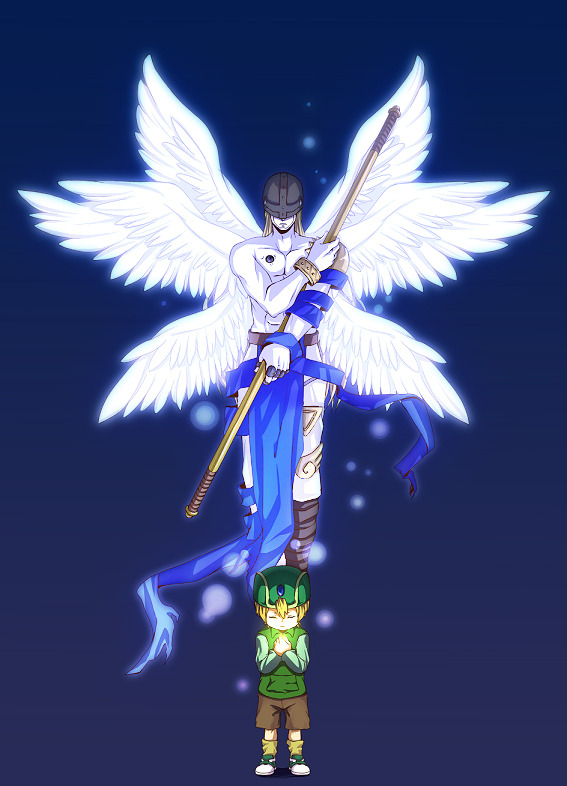 davidlovestosing:  Angemon :p favorite digimon 