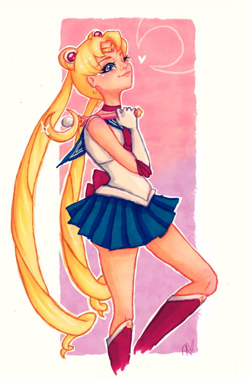 adambuffett:i don’t think i’ve drawn usagi in her actual sailor moon suit since i was a 