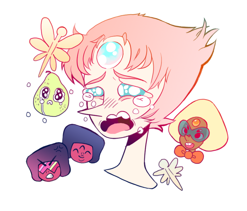 prism-pixels:  Crying Breakfast Gem. 
