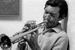 barcarole:  Julio Cortázar playing the trumpet.   Paris, 1967. Photo by Alberto Zhonkera. 