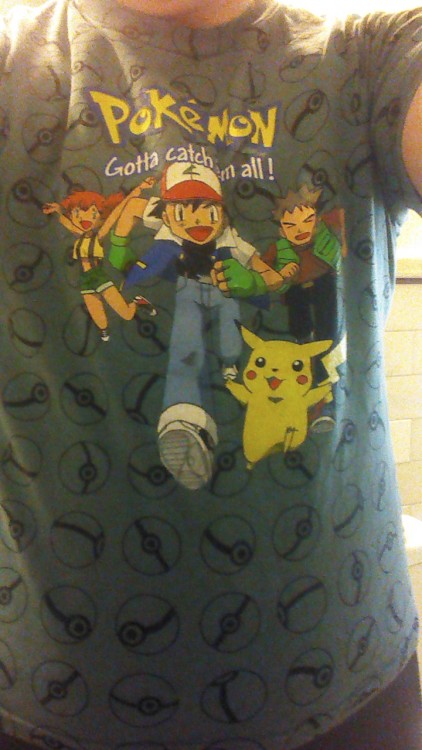 I found my pokemon t-shirt from when I was 10 awhile back. It still fits. Thank you lil me for weari