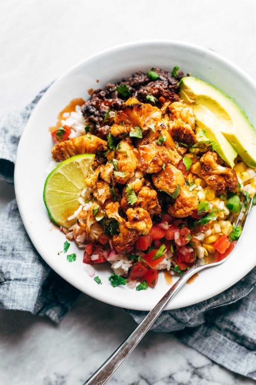 Vegan Bowl Round UpRoasted Cauliflower Burrito BowlsSushi Bowl With Vegan Spicy Mayo (GF)Vegan Buddh