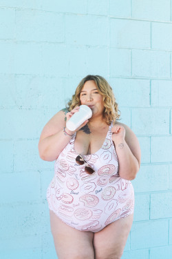 fats:  Just casually having a smoothie while wearing a donut bathing suit. No big deal. suit details here &lt;3  Gorgeous