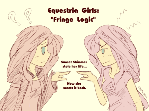 NATG Day 9 - “Fringe Logic”Title card for a possible episode in which the original human Sunset Shim