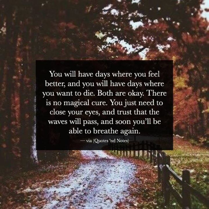 Quotes 'Nd Notes - You Will Have Days Where You Feel Better, And You...