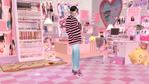 burnitmyg:a cute lil cas background i made to get cuter pics of my sims :D it’s mainly pink themed w