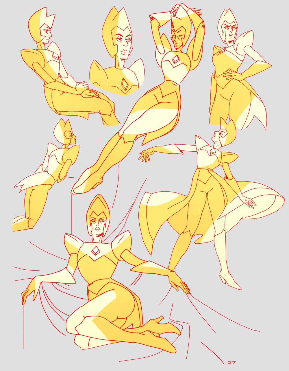 inyuji: I love the poses for Blue Diamond O oO &lt;3 &lt;3 &lt;3 &lt;3