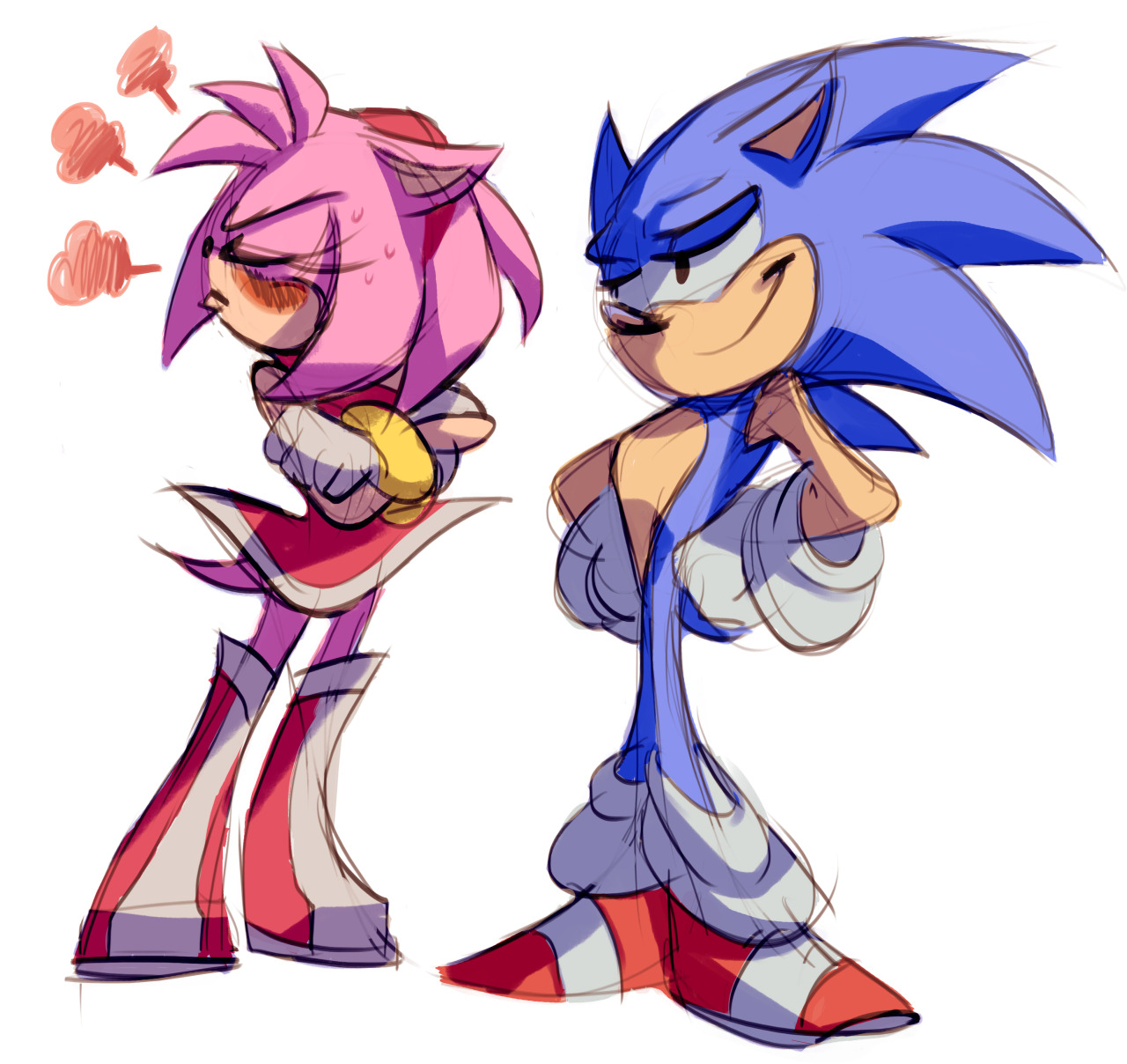 sonamy art by Shira_Hedgie : r/SonicTheHedgehog