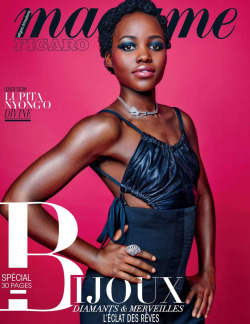 the-perks-of-being-black:  Lupita Nyong’o for Madame Figaro, photographed Pamela Hanson and styled by Cécile Martin 