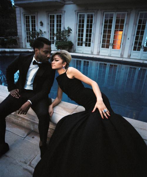 Zendaya and John David WashingtonPhotographed by Nadine IjewereStyled by Law Roach and Samantha McMi