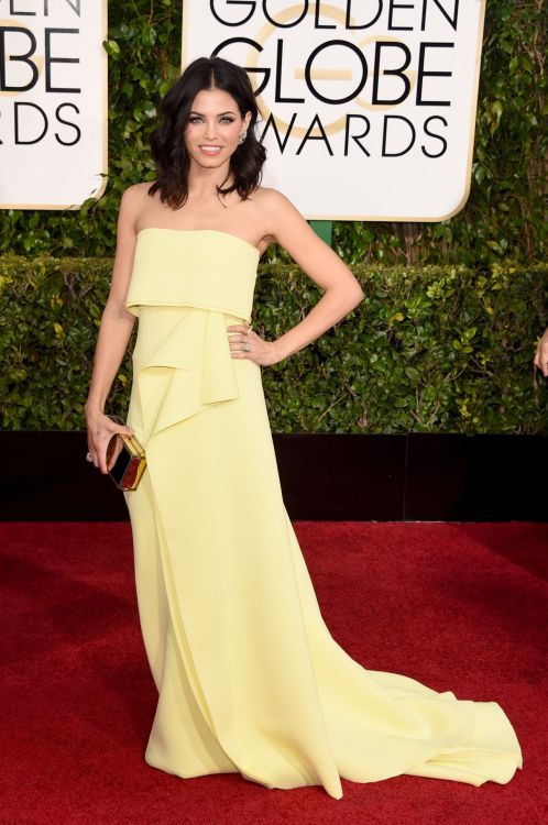 dailyactress: Jenna Dewan attends the 72nd Annual Golden Globe Awards 