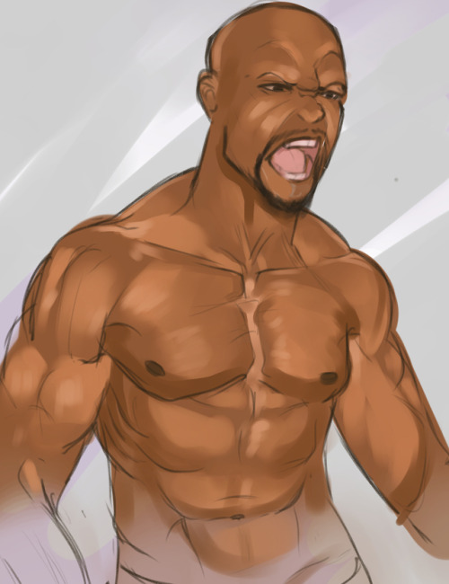 Terry Crews sketch explorationCommission for Ninjalawngnome