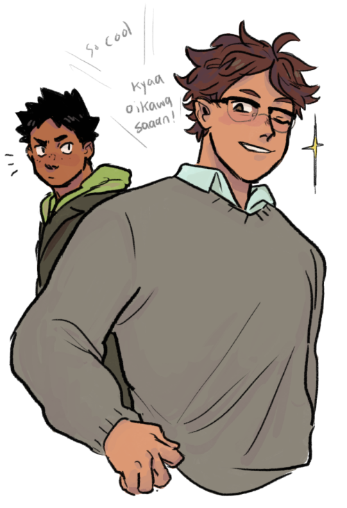 slimyhipster: everyone loves oikawa w/ glasses but iwaizumi has to set things straight. “oikaw